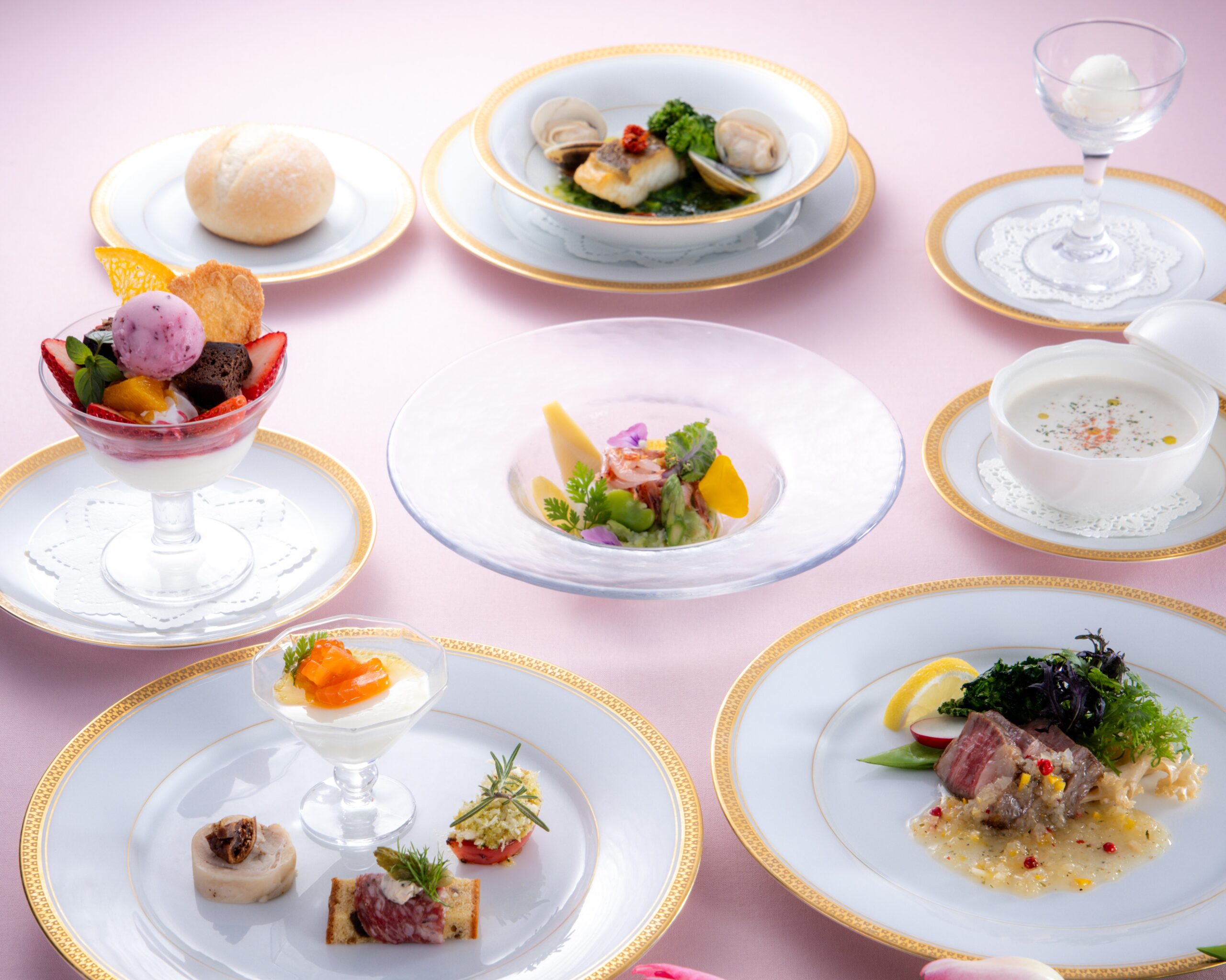 テラスレストラン　春のランチコース＆フルコース