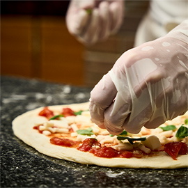 ピザの料理画像